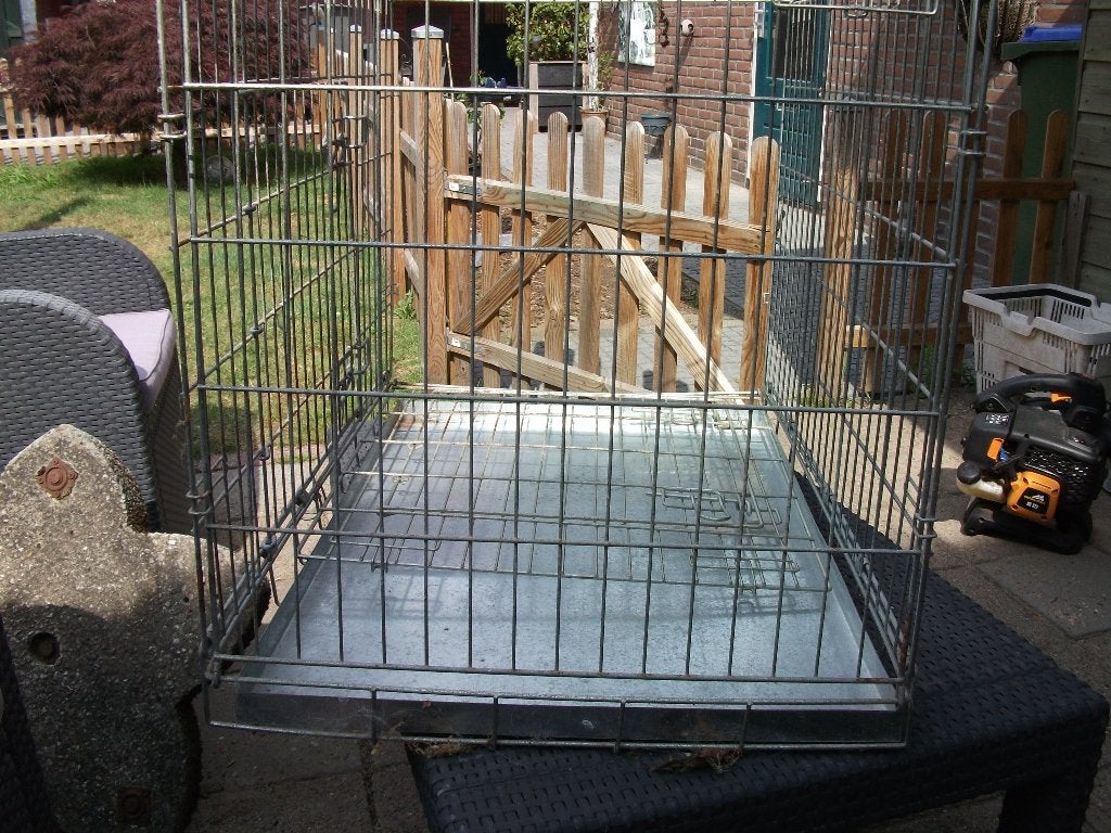 Bench voor middelgrote hond  60 h   55 br.   75 lang, Ophalen, Gebruikt