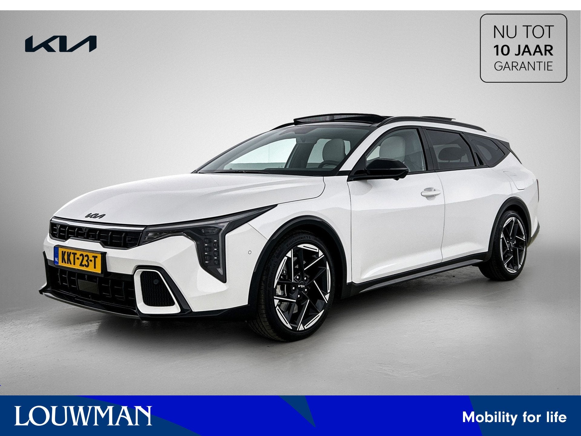 Kia K4 Sportswagon 1.6 T-GDi GT-PlusLine Stoelverwarming/ver, Auto's, 1440 kg, 4 cilinders, 179 pk, Wit