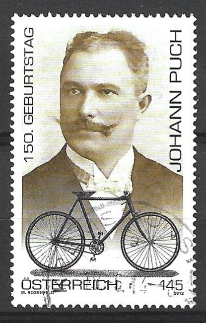 O 38 - 2012 - Oostenrijk/ 150j geb. J. Puch, Verzenden, Overige landen, Gestempeld