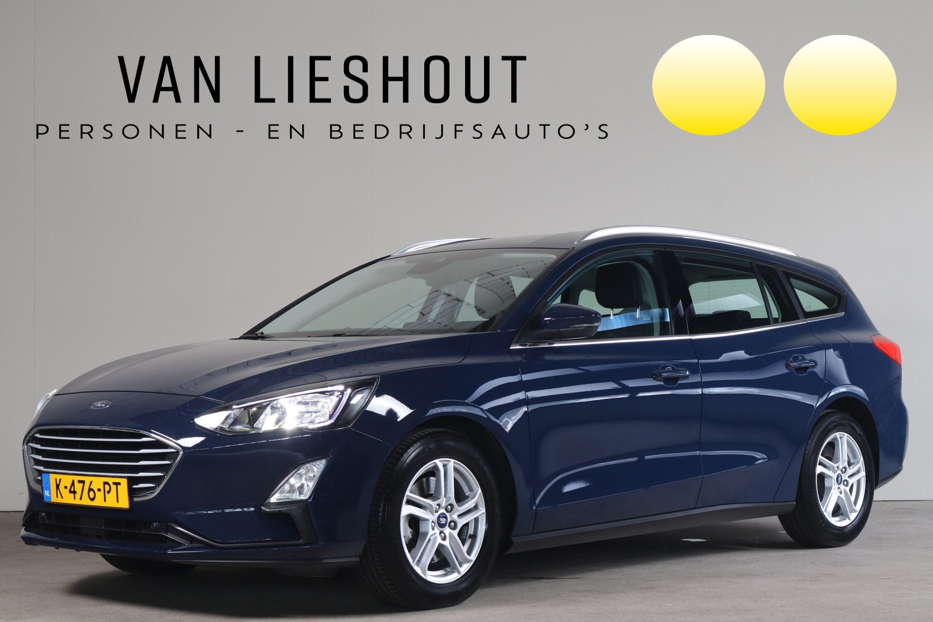 Ford FOCUS Wagon 1.0 EcoBoost Hybrid Trend Edition Business, Auto's, Gebruikt, Blauw, Origineel Nederlands, Hybride Elektrisch/Benzine
