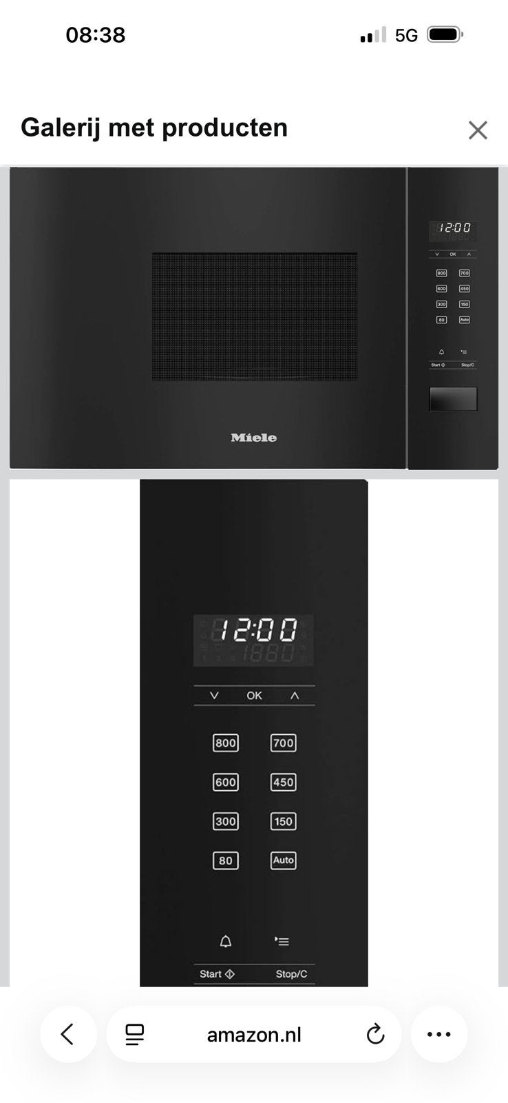 Miele M 2230 SC inbouwmagnetron – nieuw in doos, Witgoed en Apparatuur, Magnetrons, Ophalen, Zo goed als nieuw, Inbouw