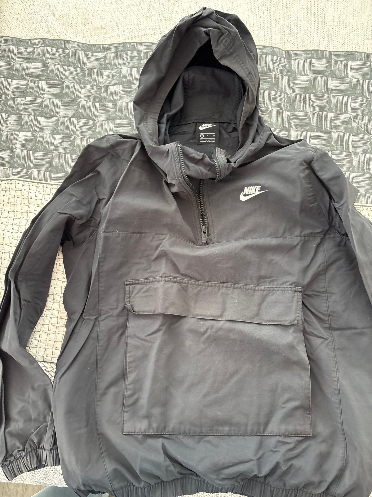 Nike windjack/anorak - Zwart - Maat S, Ophalen of Verzenden, Zo goed als nieuw, Maat 46 (S) of kleiner, Zwart