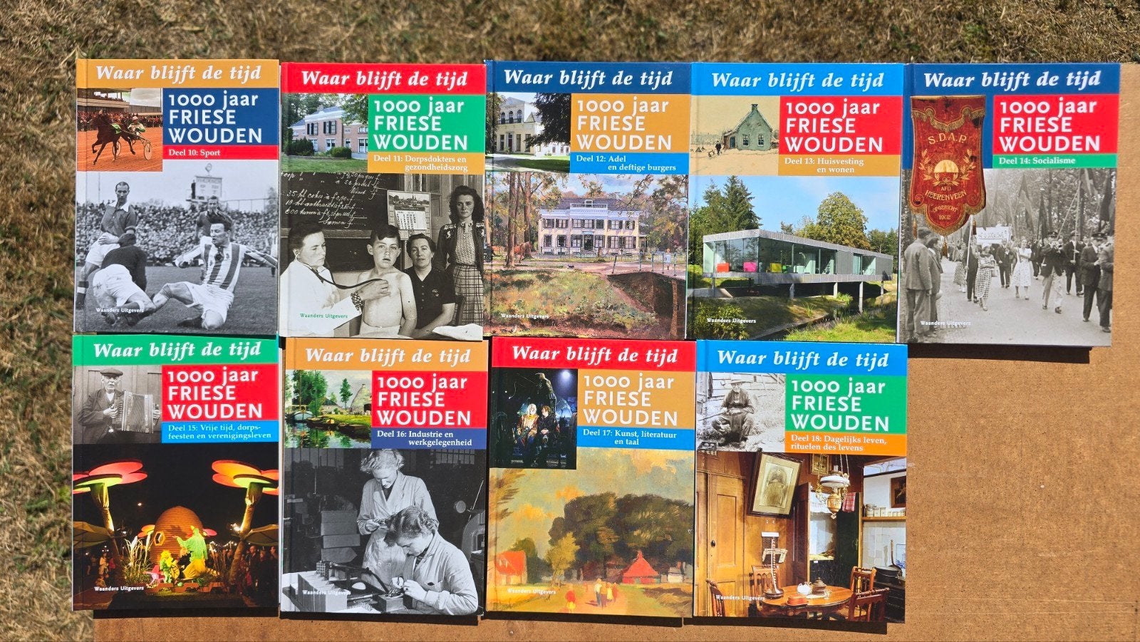 Boeken Waar blijft de tijd - 1000 jaar Friese Wouden 9 delen, Ophalen of Verzenden, Zo goed als nieuw, Overige typen