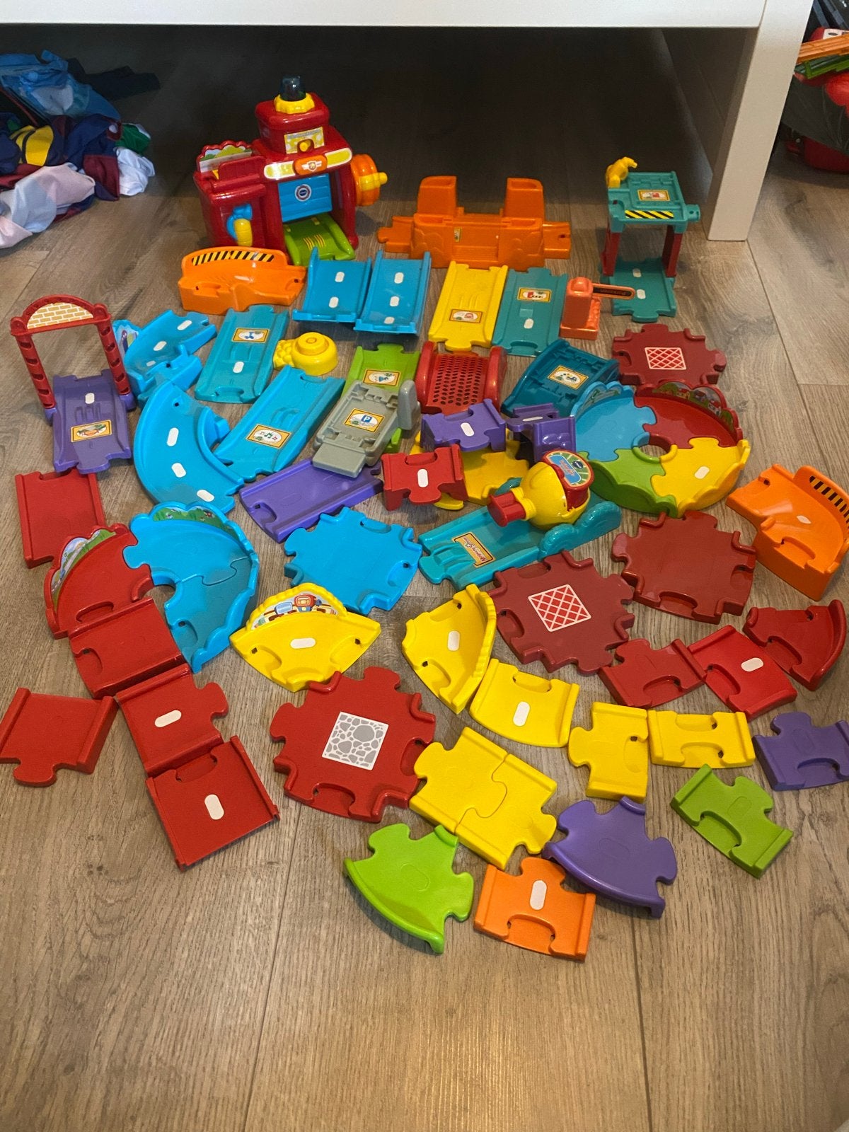VTech Toet Toet Auto's en Zoef Zoef Dieren Baanset, Ophalen of Verzenden, Gebruikt, Bouwen