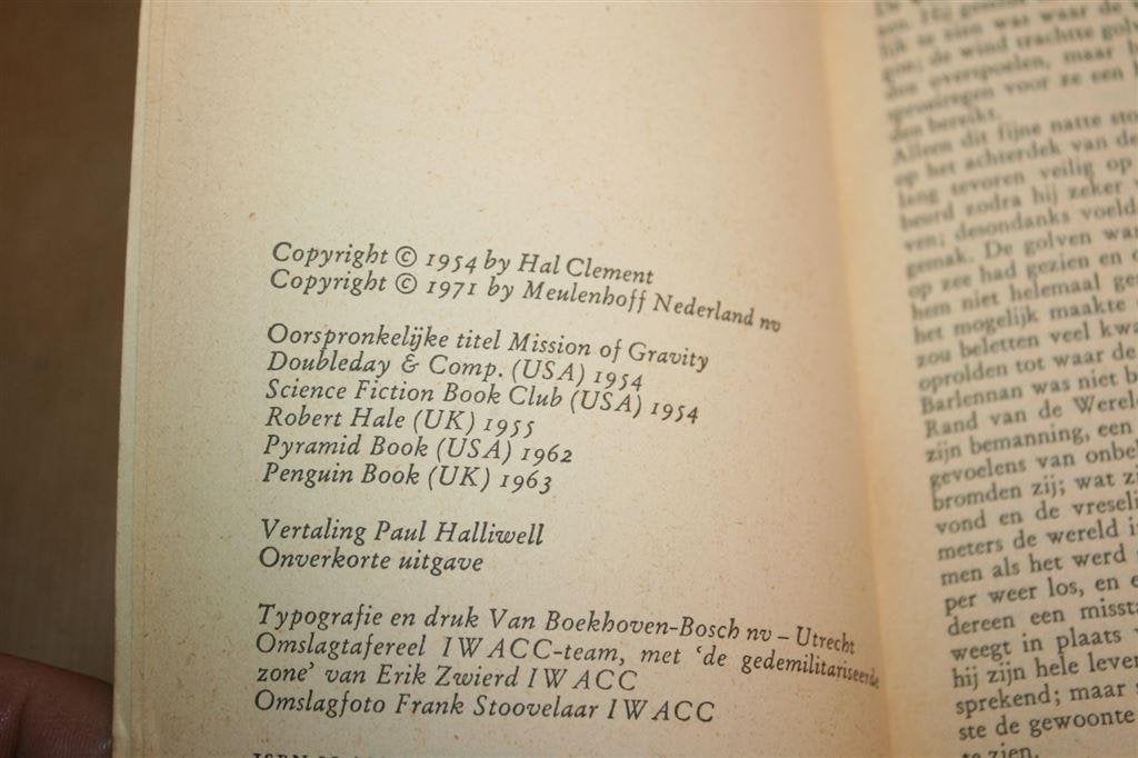 Een zaak van gewicht - Clement - 1e druk 1971, Ophalen of Verzenden, Gelezen