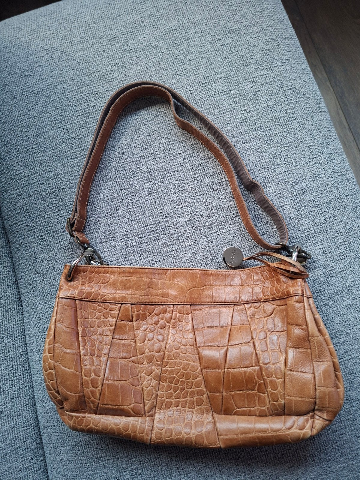Furla lederen handtas, Ophalen of Verzenden, Bruin, Handtas