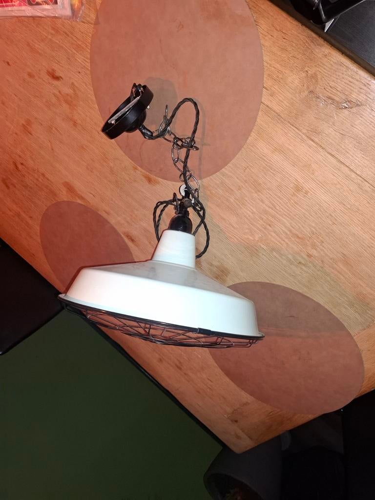 Hanglamp loek lichtgroen  QAZQA, Huis en Inrichting, Lampen | Hanglampen, Ophalen of Verzenden, Gebruikt, Metaal, Minder dan 50 cm