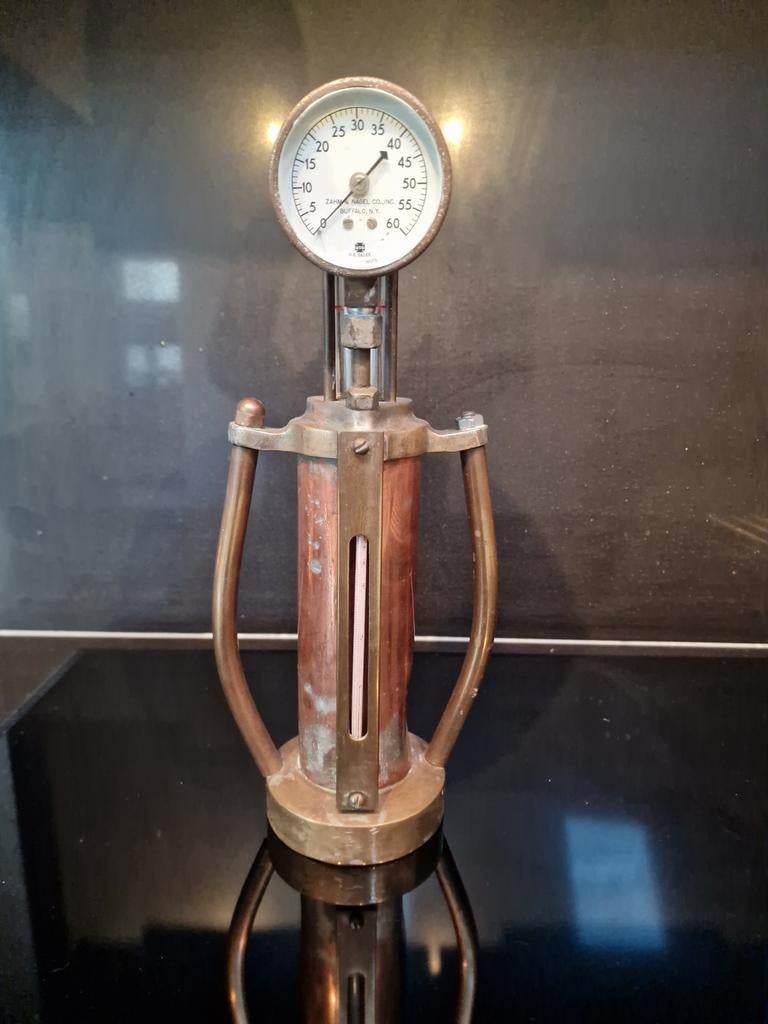 Antieke Zahm & Nagel druk- en thermometer, Ophalen of Verzenden