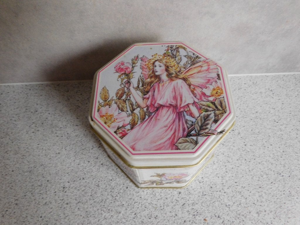 Voorraad Blik 11x11x9 cm. Flower Fairies, Overige merken, Overige typen, Ophalen of Verzenden, Zo goed als nieuw