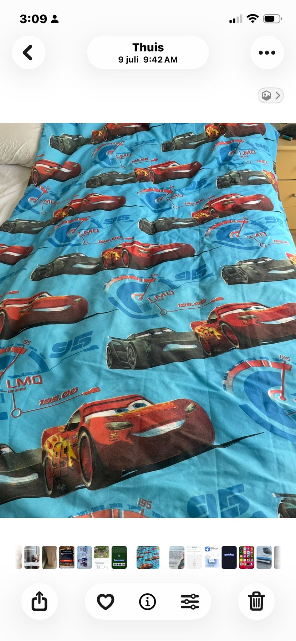 Cars Dekbedovertrek Lightning McQueen Kinderbed, Overige merken, Meerkleurig, Dekbedovertrek, Ophalen of Verzenden