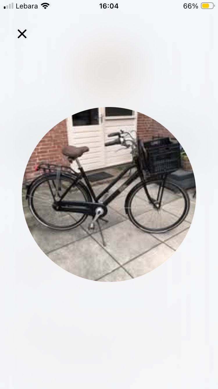 Zwarte Sparta Pick-up Omafiets - 7 versnellingen, frame 54cm, 53 tot 56 cm, Ophalen, Zo goed als nieuw, Versnellingen