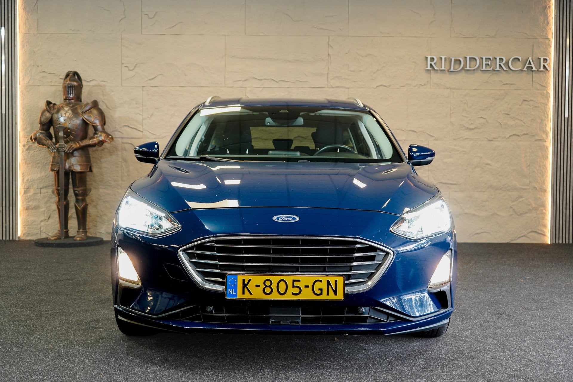 Ford Focus Wagon 1.0 EcoBoost Hybrid Titanium X Business|GAR, Auto's, Dealer onderhouden, 125 pk, Gebruikt, Blauw