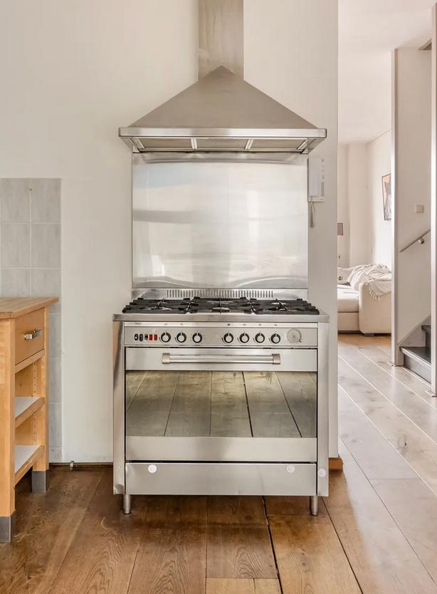 Plegrim oven met gasfornuis - 6 pits, Ophalen, Gebruikt, 60 cm of meer, Gas