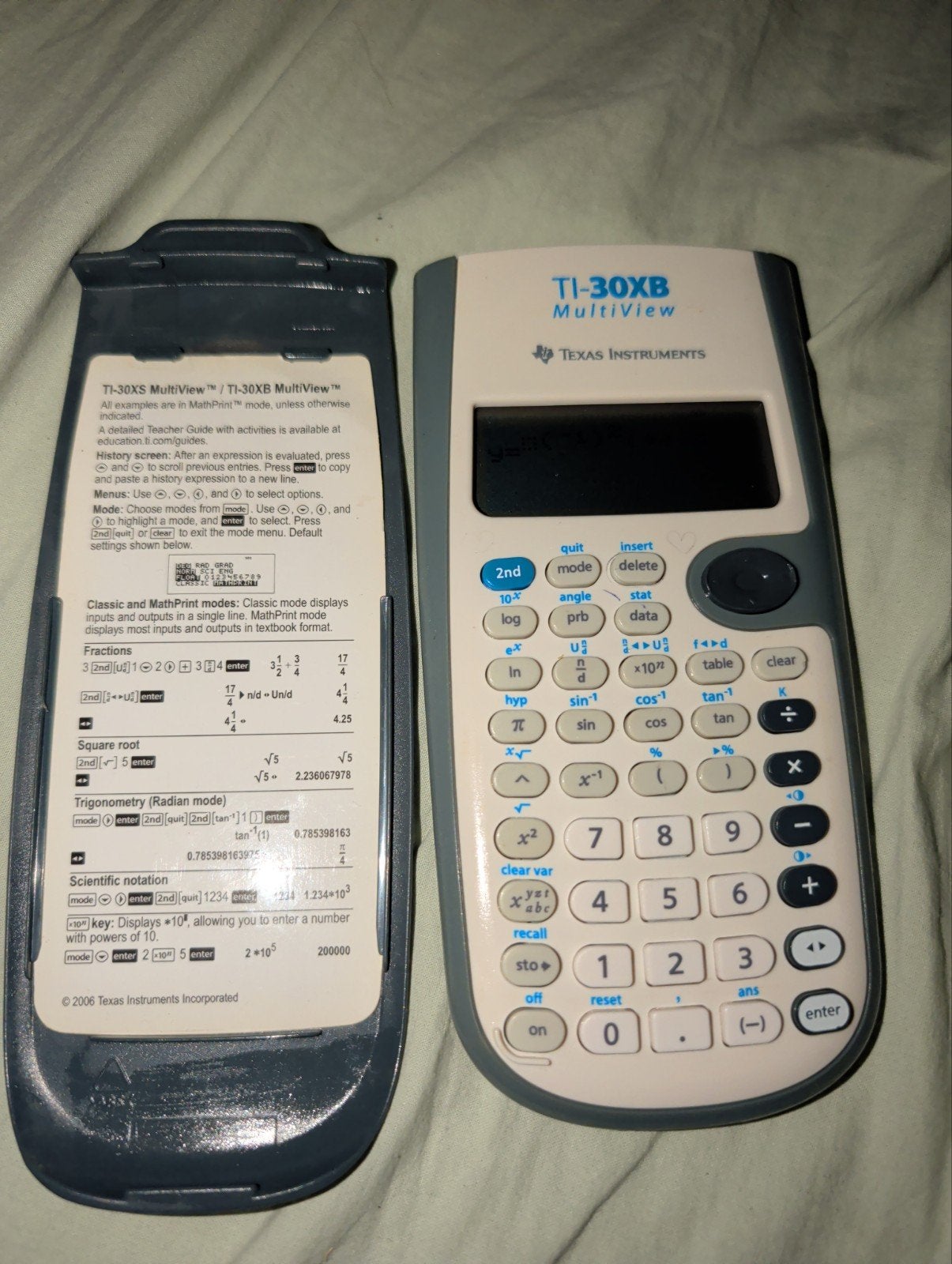 Texas grafische rekenmachine TI-30XB, Ophalen of Verzenden, Grafische rekenmachine, Gebruikt
