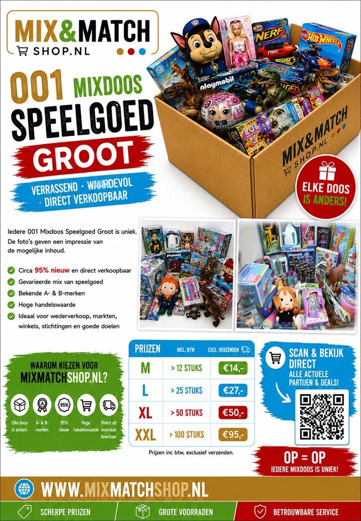 Mixdoos Speelgoed kinderen 0 tot 12 jaar, ., Jongen of Meisje, Ophalen of Verzenden, .