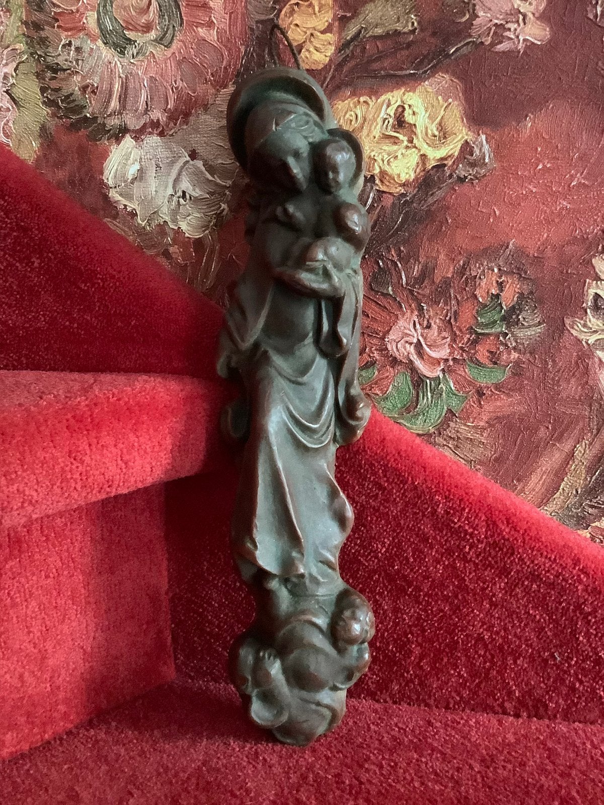 Prachtige wandbeeld ❤️ Maria met Kindje, Antiek en Kunst, Ophalen of Verzenden