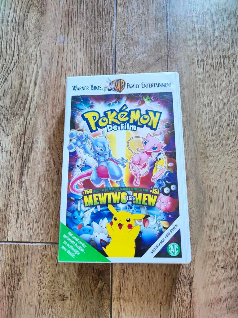 Vhs Pokemon de Film - Metwo vs Mew, Cd's en Dvd's, Alle leeftijden, Ophalen of Verzenden, Gebruikt