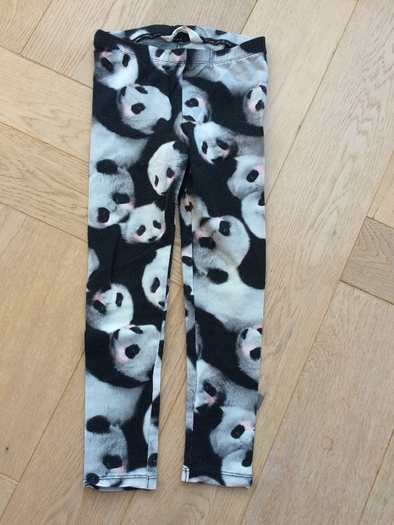 schattige nog nette legging panda's H&M maat 110, Broek, Gebruikt, Meisje, H&M