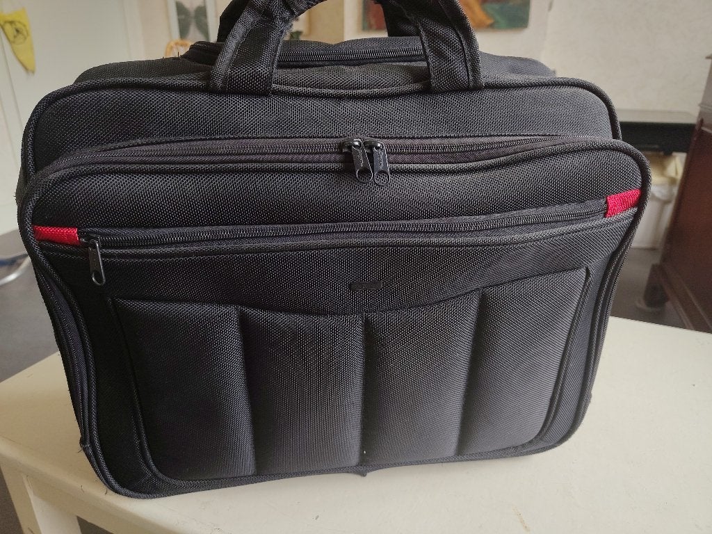 Akten-reistas, Sieraden, Tassen en Uiterlijk, Tassen | Reistassen en Weekendtassen, Ophalen, 40 tot 60 cm, Wieltjes, Zwart