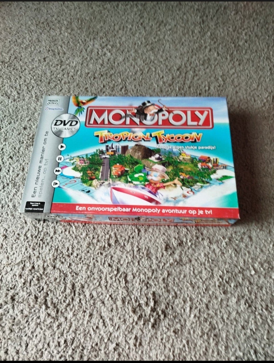Monopoly Tropical Tycoon DVD TV Game, Hobby en Vrije tijd, Een of twee spelers, Ophalen of Verzenden, Zo goed als nieuw, Parker