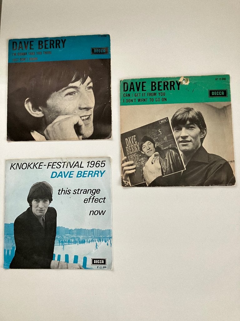 Dave Berry singles vinyl, Ophalen of Verzenden, Gebruikt, Overige formaten, Pop