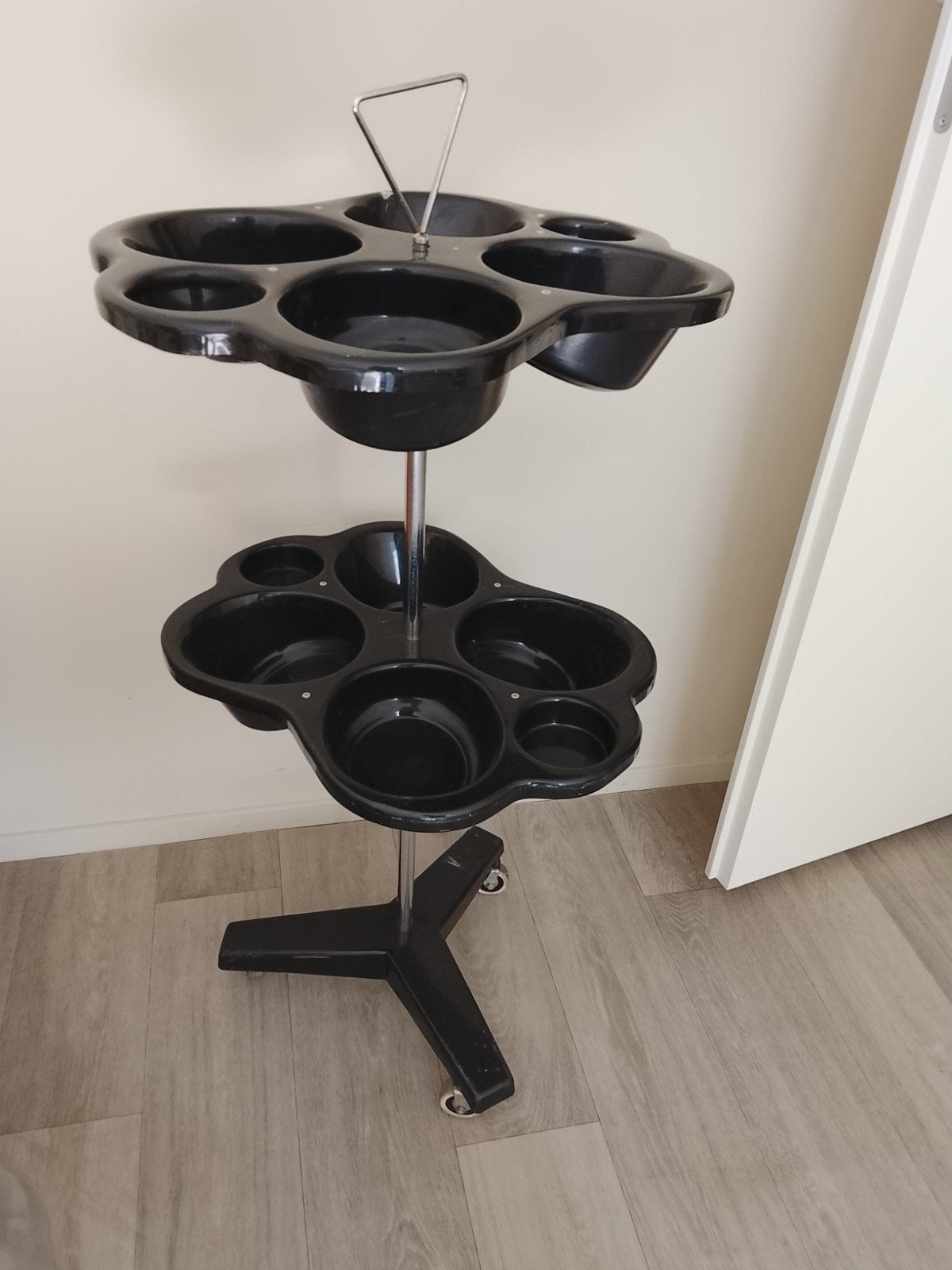 Verrijdbare kappers trolley met 2 etages, Ophalen, Kunststof, Modern, Gebruikt