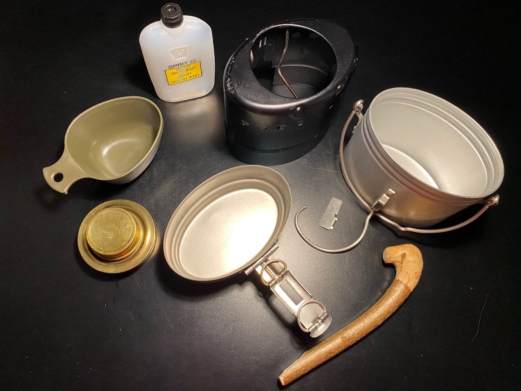 Originele en complete Zweedse leger kookset / Snuskburk, Ophalen of Verzenden, Landmacht, Nederland