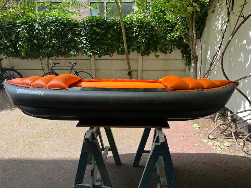 Rubber opblaas kano kayak kajak, Watersport en Boten, Overige typen, Twee personen, Ophalen of Verzenden, Zo goed als nieuw