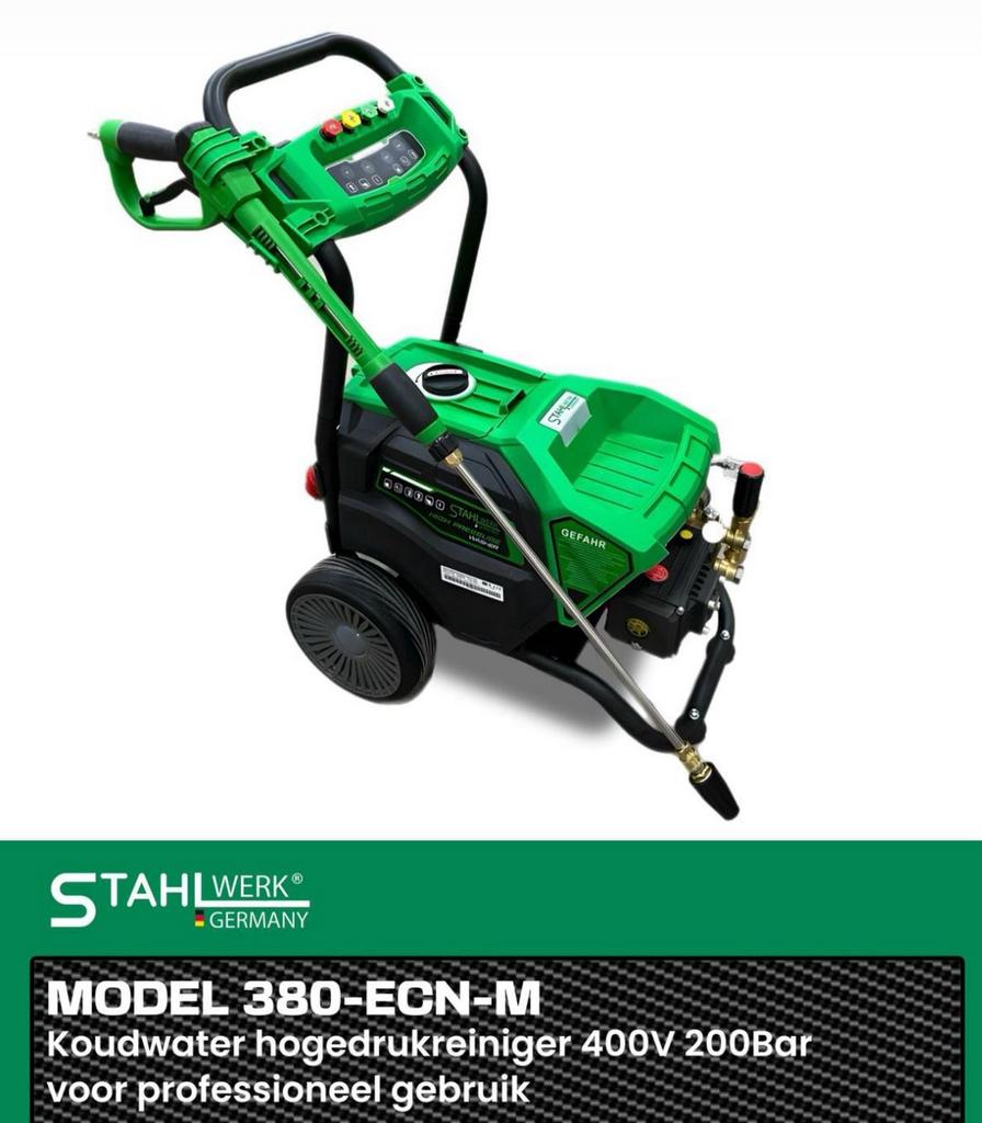Stahlwerk Koudwater Hogedrukreiniger 400V 200Bar, Tuin en Terras, Hogedrukreinigers, Ophalen of Verzenden, Nieuw, Elektrisch