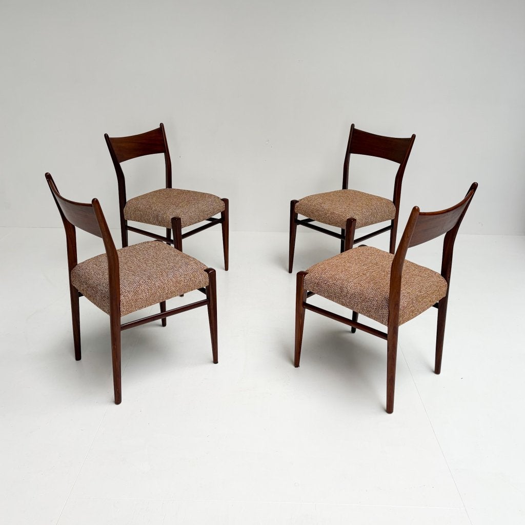 Set van 4 SA10 stoelen van Cees Braakman voor Pastoe, 1960’s, Huis en Inrichting, Hout, Gebruikt, Bruin, Pastoe