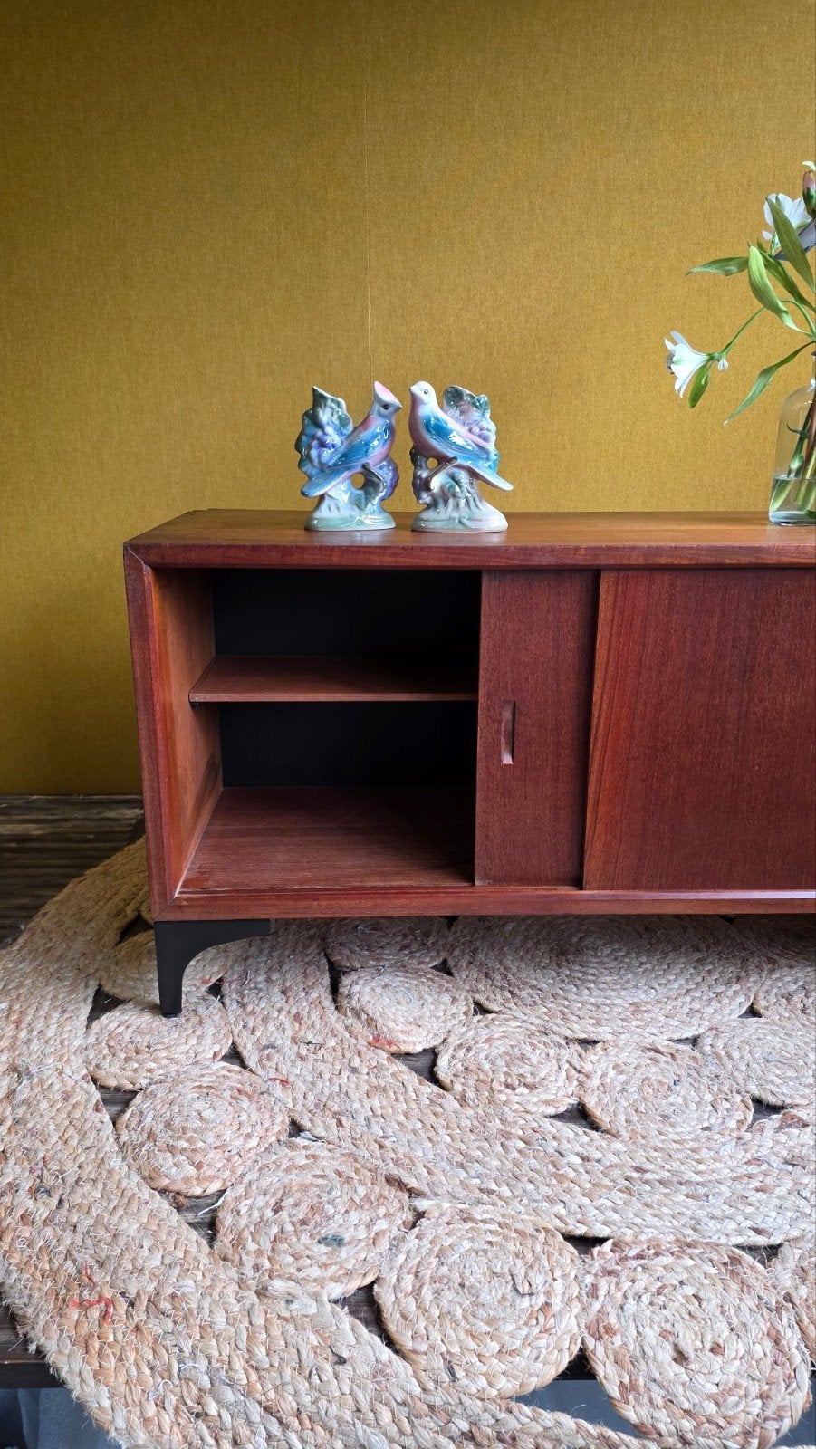 Poul Cadovius wandkastje, kastje met schuifdeurtjes, kast, Gebruikt, Vintage, Retro vintage design, 25 tot 50 cm