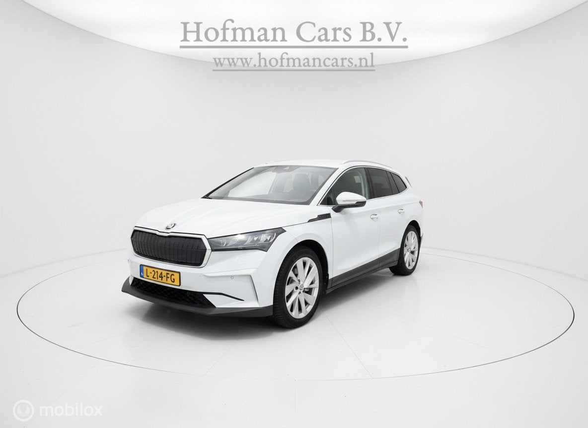 Skoda Skoda Enyaq iV 80 | SOH 93% MOBA | Camera | Stoel- & S, Auto's, Automaat, Gebruikt, 80 kWh, Wit