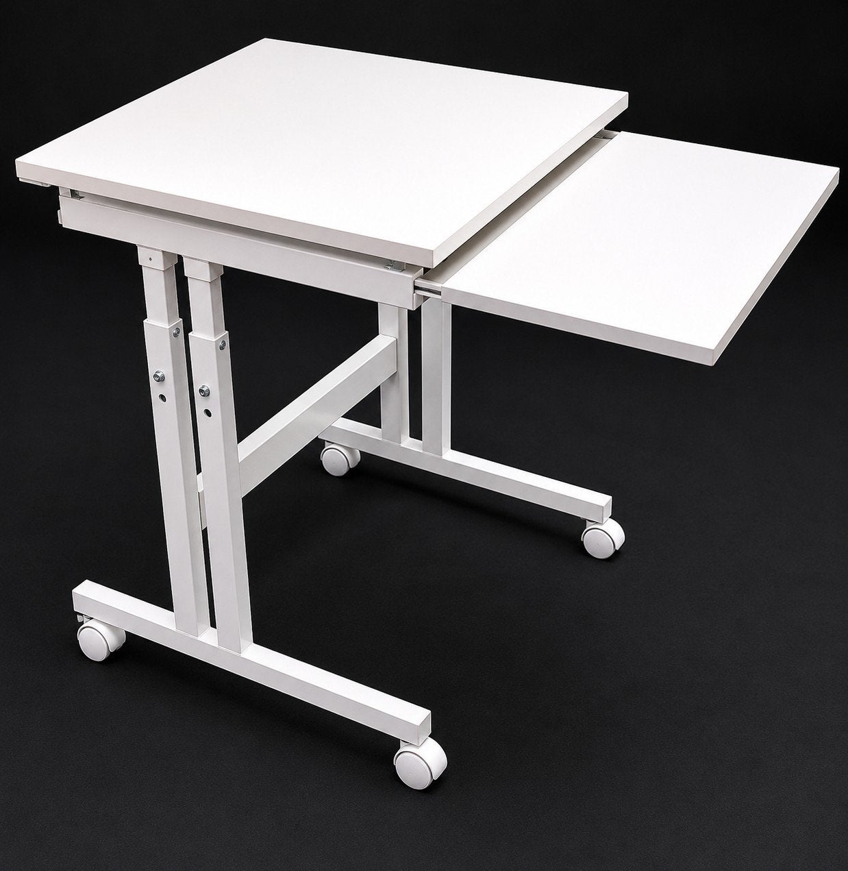 Laptoptafel wit op wieltjes, Ophalen, Minder dan 55 cm, Zo goed als nieuw, 60 cm of meer