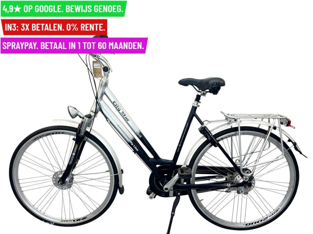 Damesfiets City Star 28"/54cm/8ver - Garantie/Levering, Overige merken, 9713 Bv Groningen, Gebruikt, 56 cm of meer