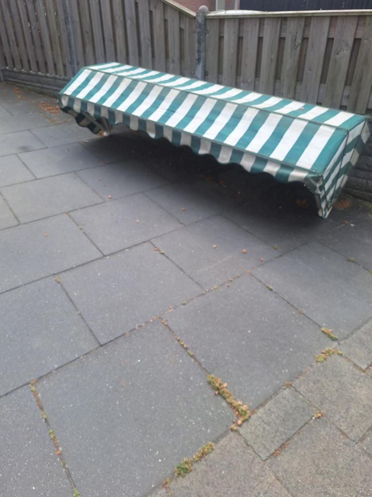 Markies groen met berge strepen, Minder dan 150 cm, Ophalen of Verzenden, Markies