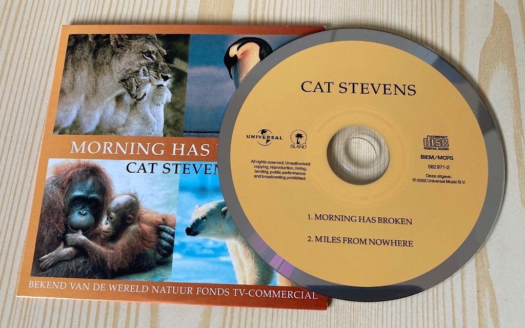 CD Single Cat Stevens - Morning Has Broken (2 Tracks), Cd's en Dvd's, Cd Singles, Zo goed als nieuw, Pop, Ophalen