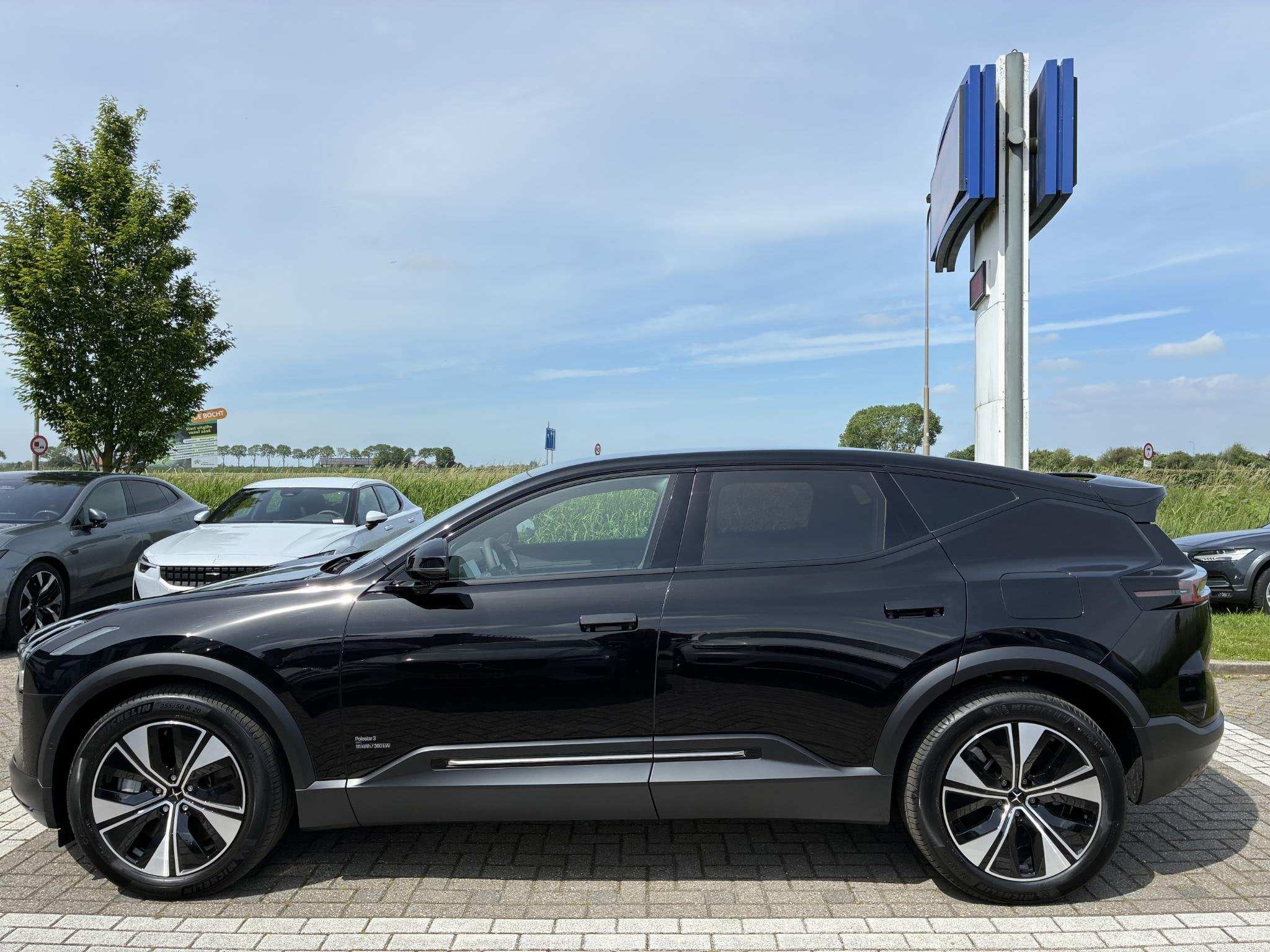 Polestar 3 Long range Dual motor Pilot Plus 111 kWh Bowers&W, Auto's, Automaat, Stof, 32 min, Zwart