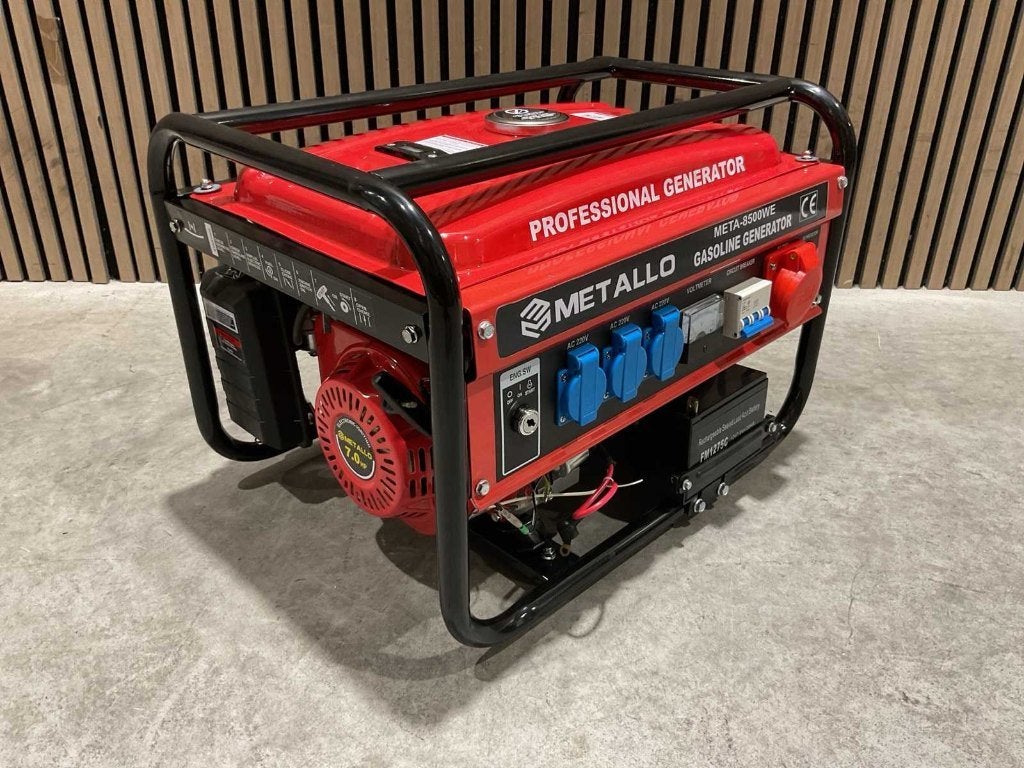 Metallo Meta-8500WE Stroomgenerator Nieuw‼️, Ophalen, Elektrisch startend, Benzine, Nieuw