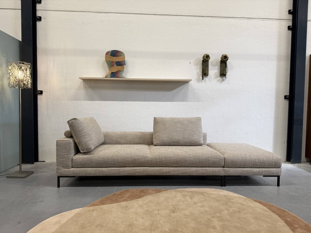 Nieuw Design on Stock Aikon Lounge 4 zits Bank Poef Balmora, Gompenstraat 15, 75 tot 100 cm, Ophalen of Verzenden, Rechte bank