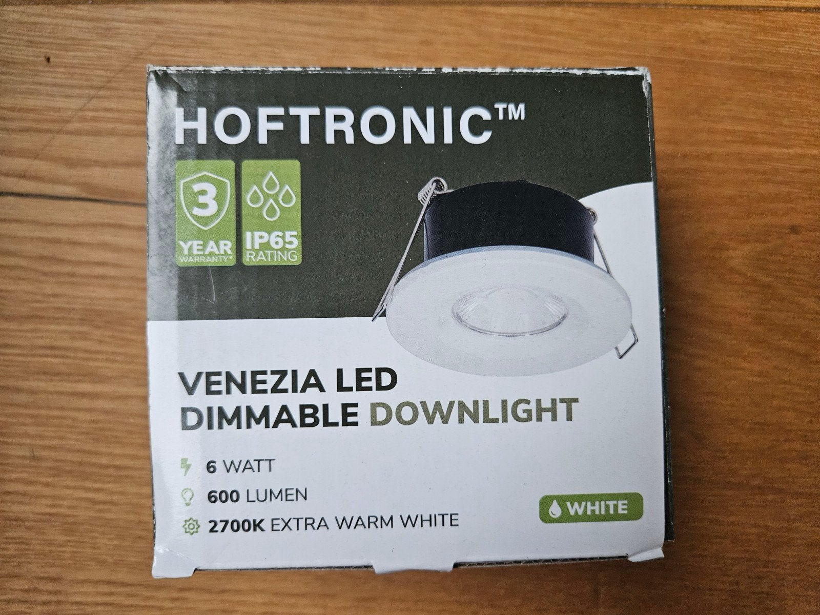 2 x Inbouw badkamerspot Venezia Led dimmable downlight white, Huis en Inrichting, Lampen | Spots, Overige merken, Nieuw, Ophalen of Verzenden