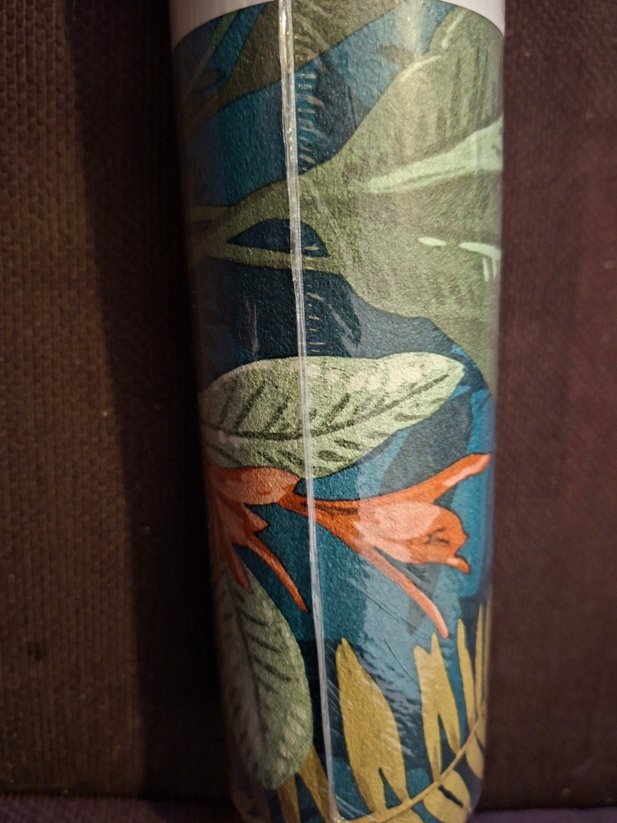 Behang Matthijs blauw met tropisch blad en bloemen, Blauw, Bladeren, Natuurlijk, Overige merken