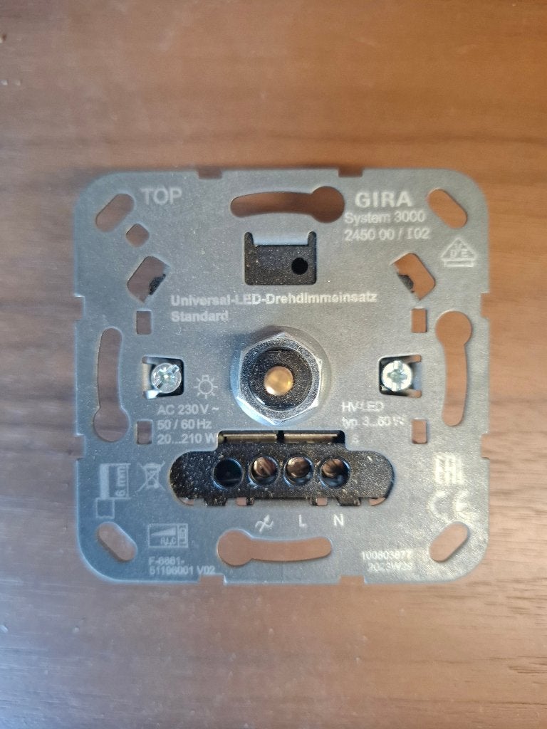 Gira dimmer 245000, Ophalen of Verzenden, Nieuw, Gira, Schakelaar
