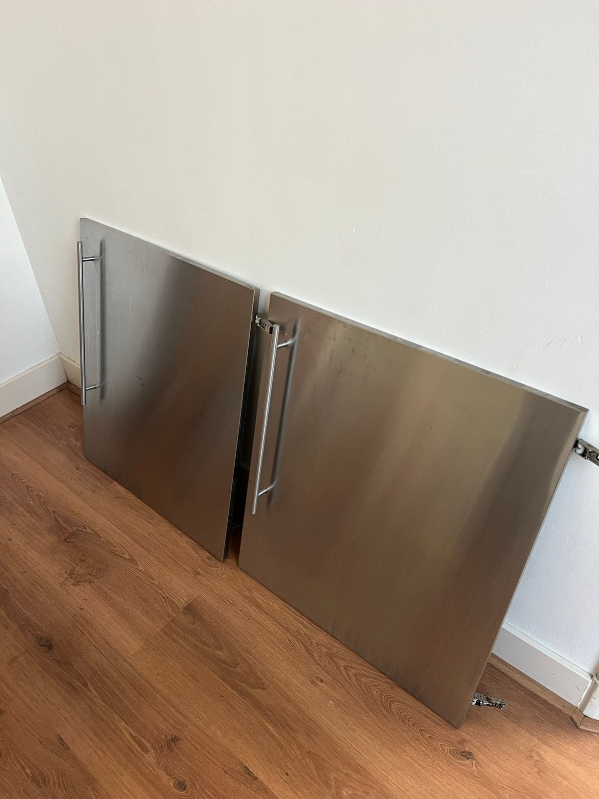 Ikea faktum rvs deuren 60x70, Ophalen, Gebruikt, Minder dan 25 cm, Zilver