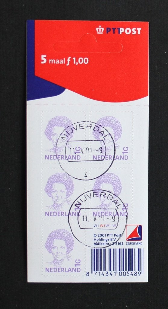 NVPH Velletje V 1491 b Hangmapje gestempeld V1491b, Verzenden, Na 1940, Gestempeld