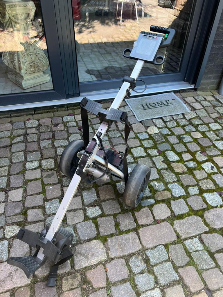 Electrische golftrolley, Ophalen, Gebruikt, Golfkar