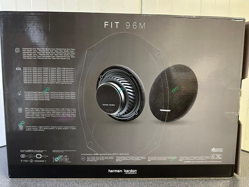 HARMAN KARDON FIT96M – 2X 55 WATT RMS autospeakess ovaal, Ophalen of Verzenden, Zo goed als nieuw
