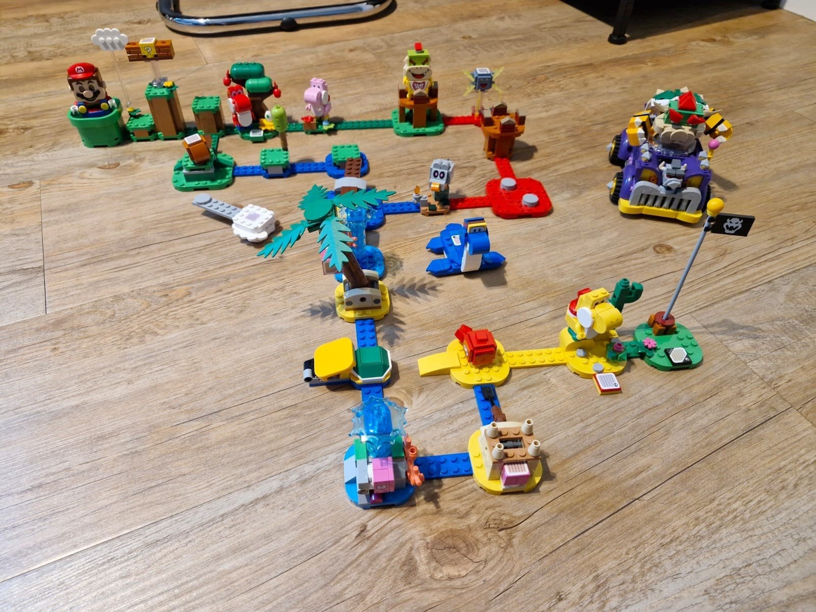 Lego Super Mario Bowser's Muscle Car en avonturenset, Ophalen, Lego, Zo goed als nieuw, Complete set