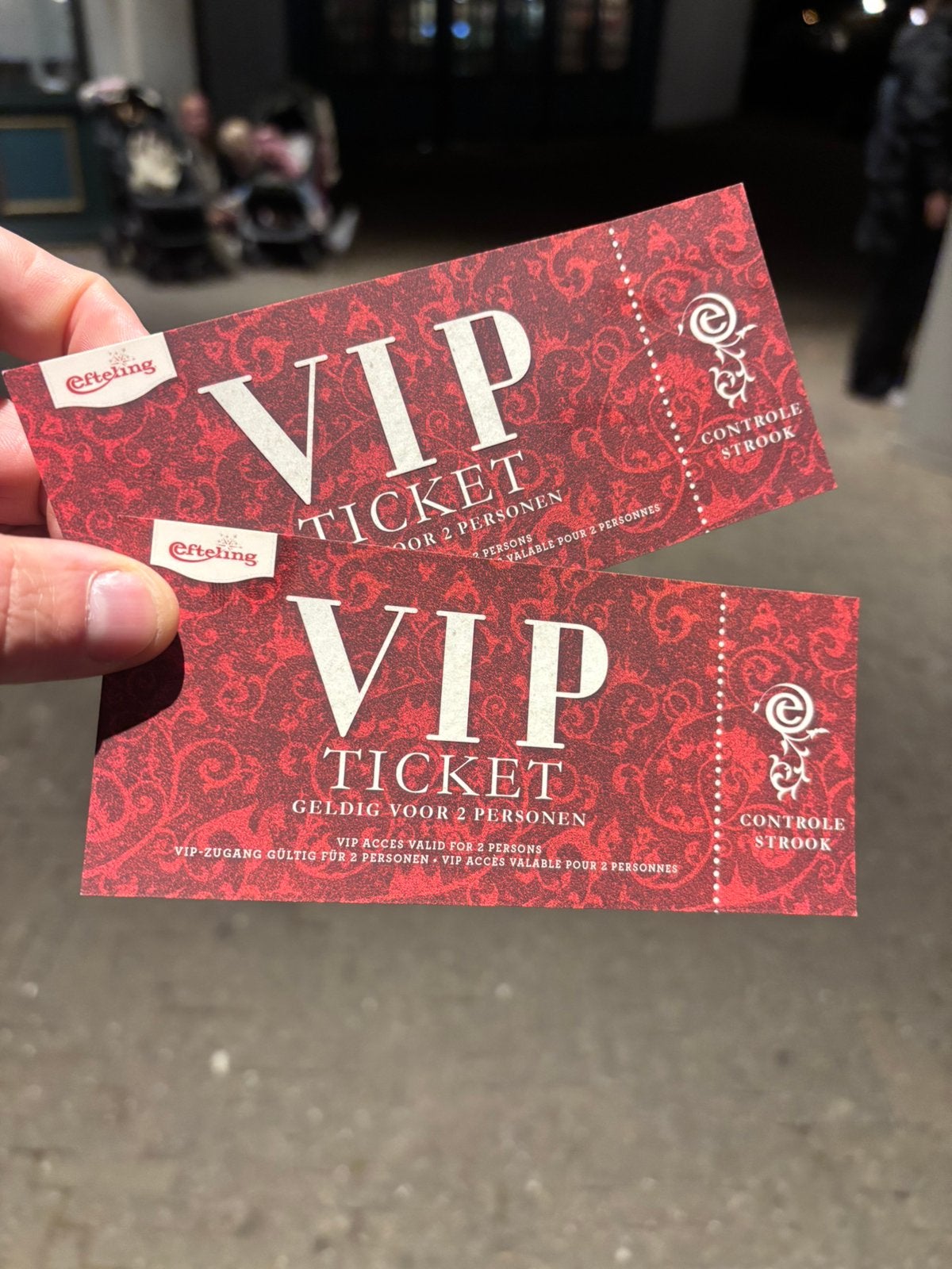 2 Efteling VIP-tickets voor 4 personen!, Ophalen of Verzenden, Nieuw, Overige typen