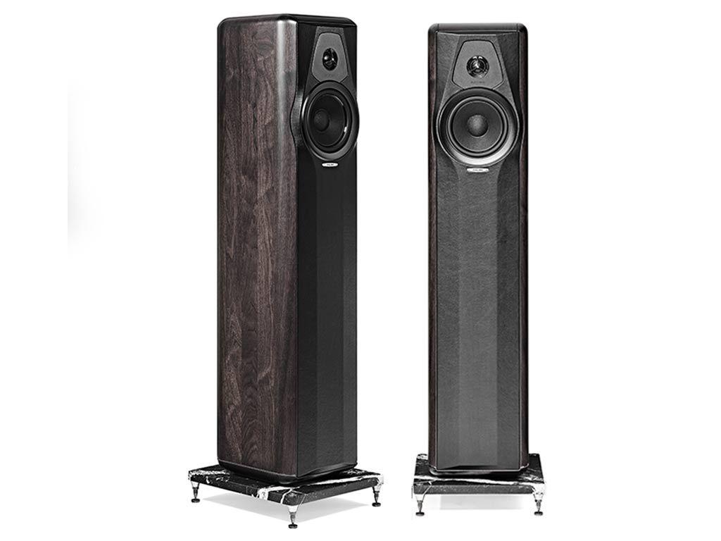 Sonus Faber Maxima Amator – Graphite -nieuwstaat,, Audio, Tv en Foto, Luidsprekers, Zo goed als nieuw, Front, Rear of Stereo speakers