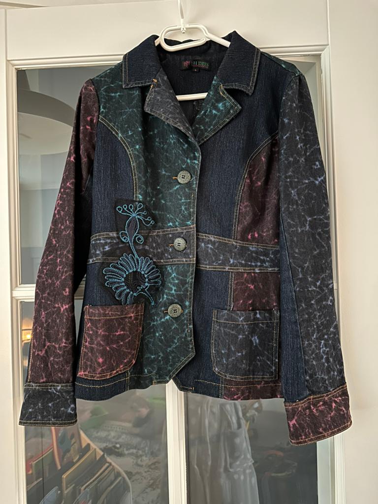 Nieuwe spijker blazer met motief 101 idees maat L, Kleding | Dames, Blauw, Maat 42/44 (L), Nieuw, Ophalen of Verzenden